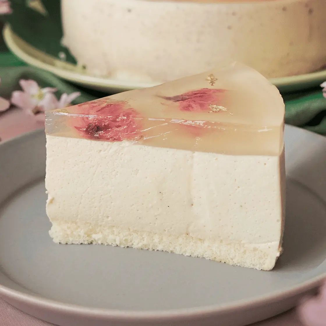 Spring Roasted Green Tea Mousse Cake