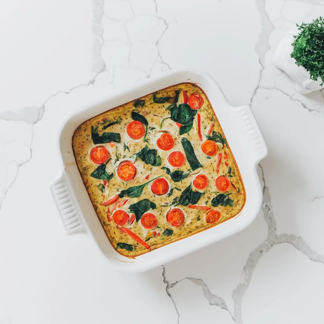 Vegan Crustless Quiche