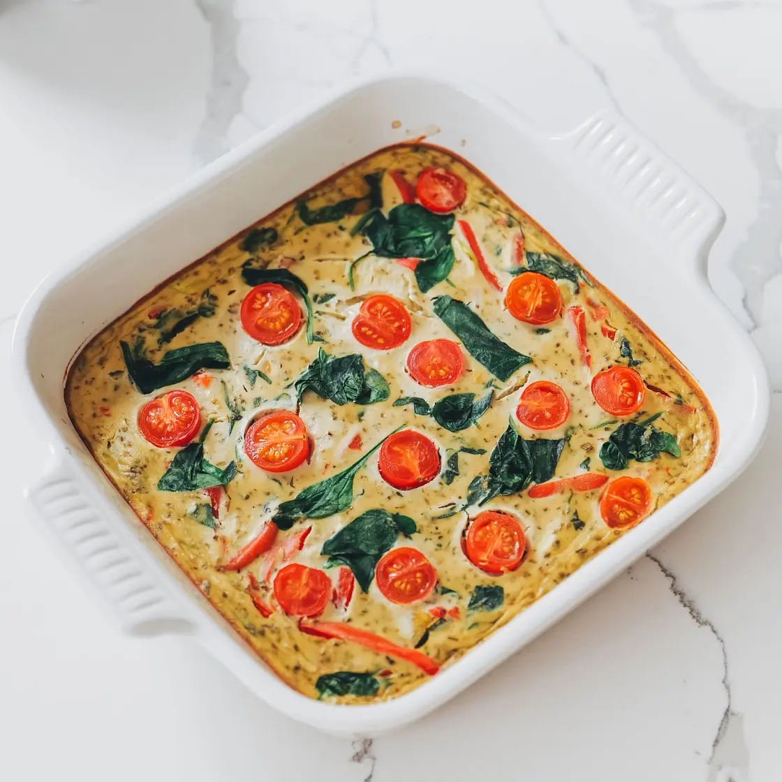 Vegan Crustless Quiche