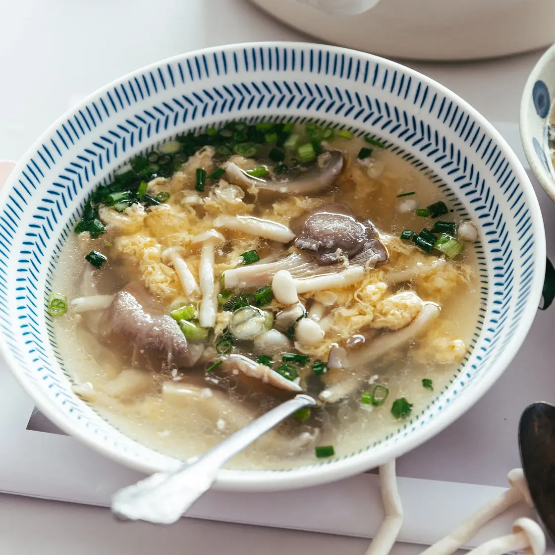 Mushroom Egg Drop Soup