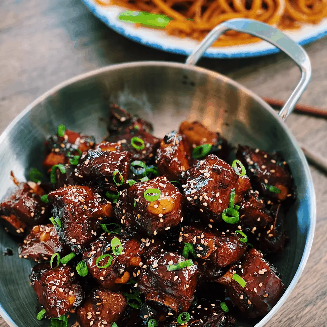 Sweet and Sour Garlic Short Ribs