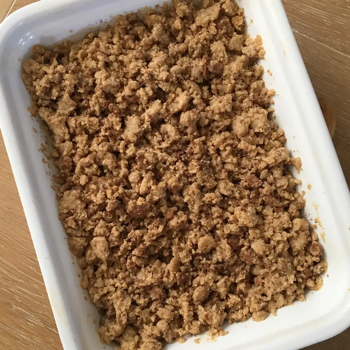 Crumble banane spéculoos
