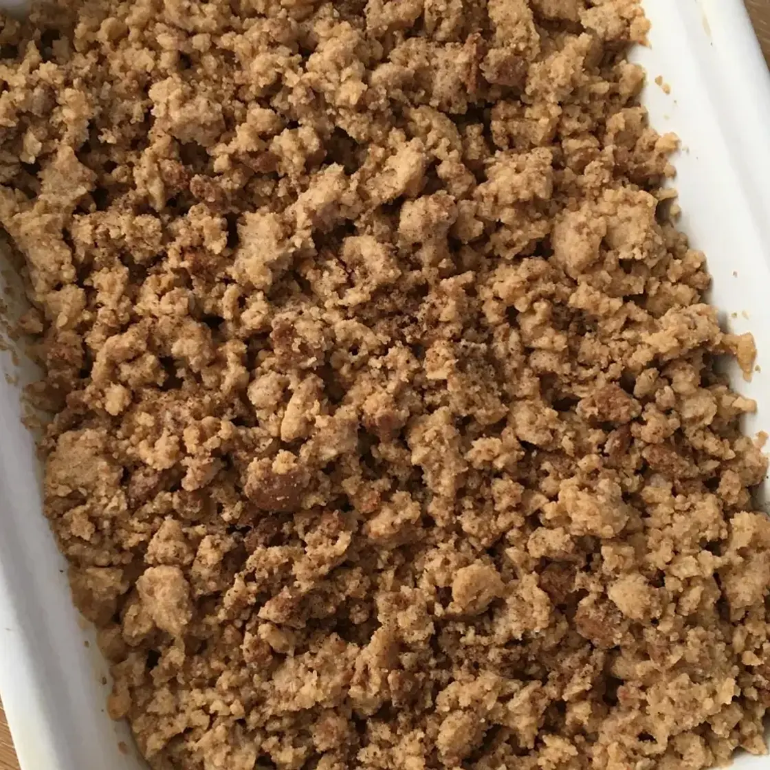 Crumble banane spéculoos
