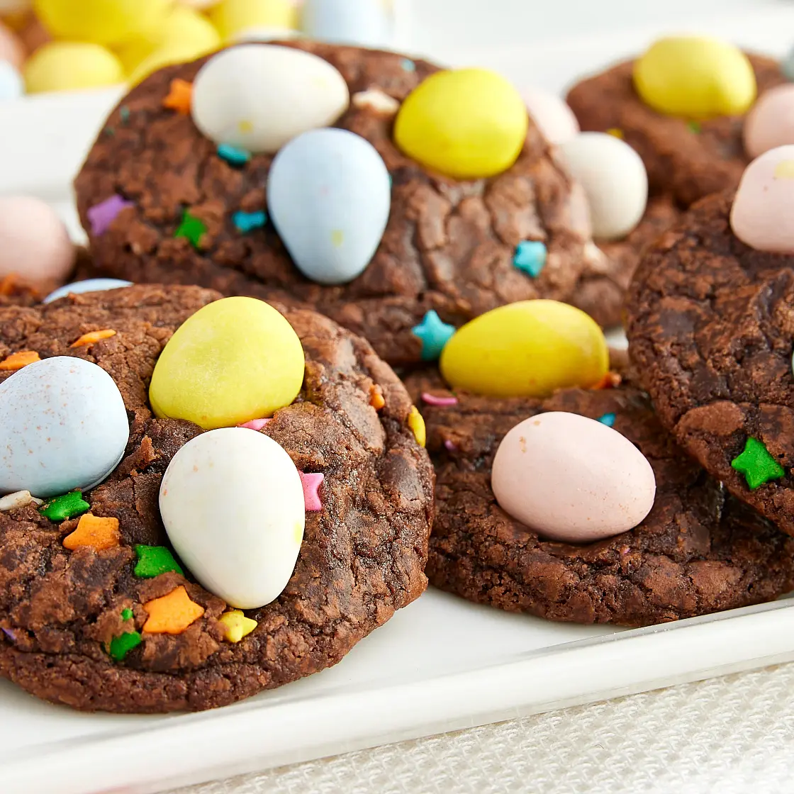 Easter Egg Brownie Cookies