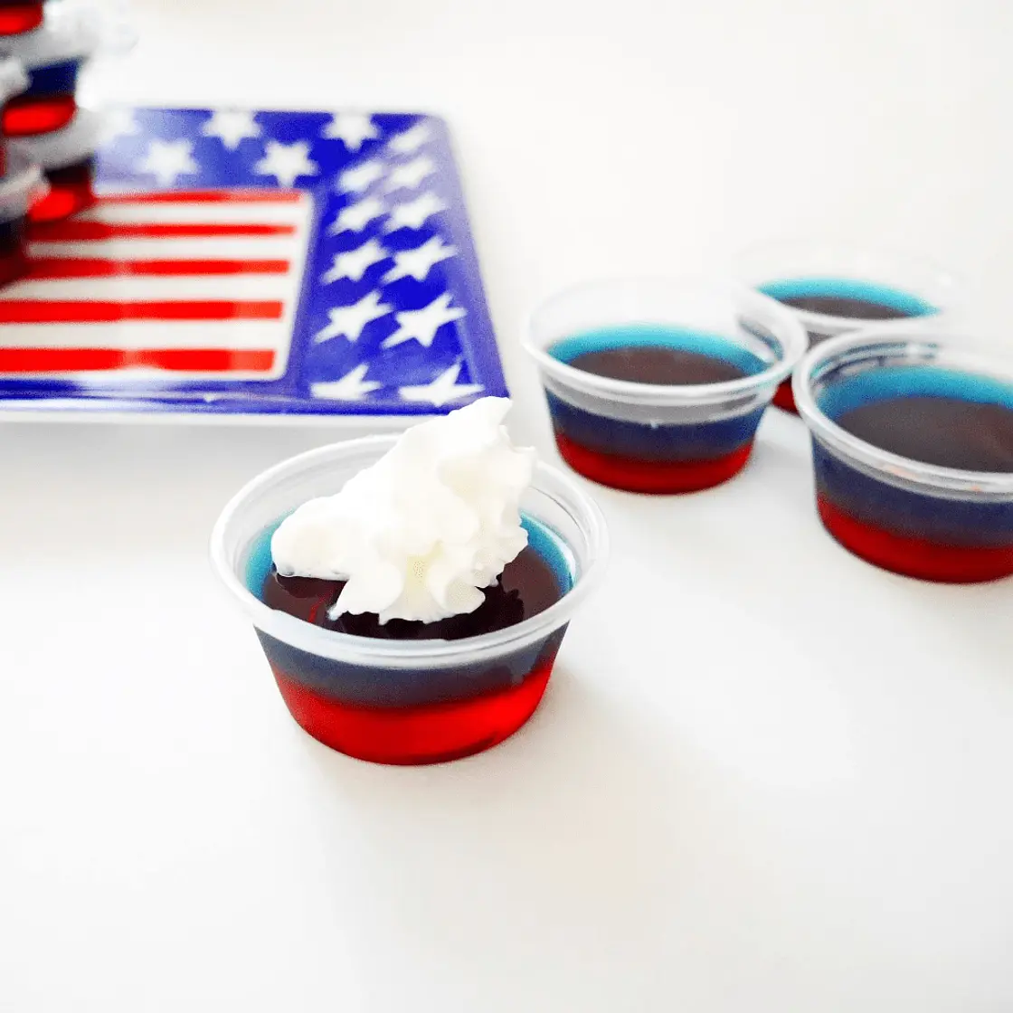 Red White & Blue Jello Shots