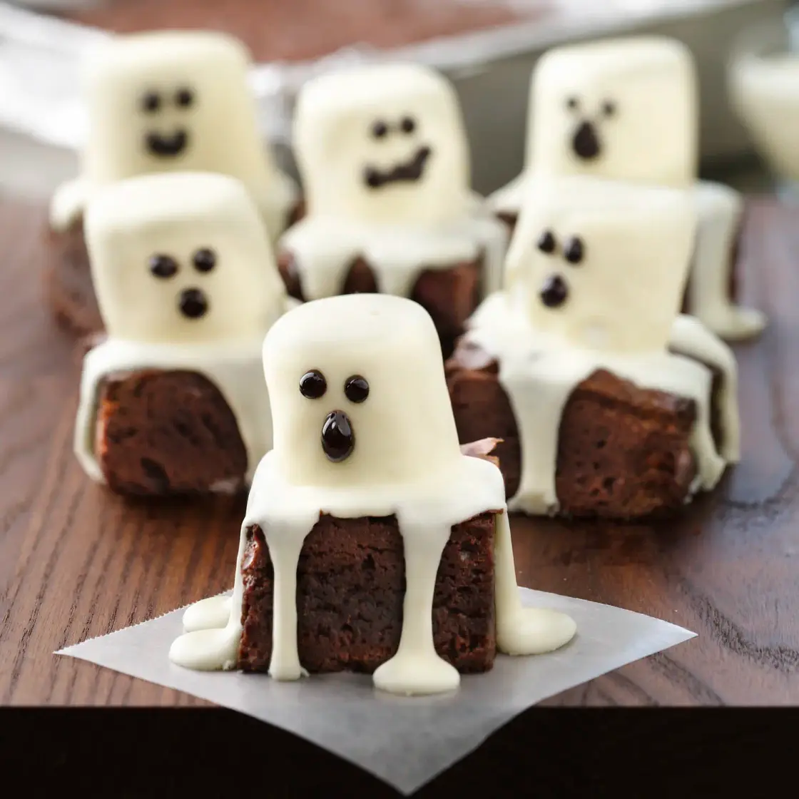 Spooky Boo Brownies