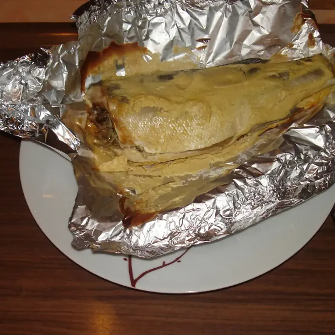 Bar en papillotte à la moutarde et au romarin