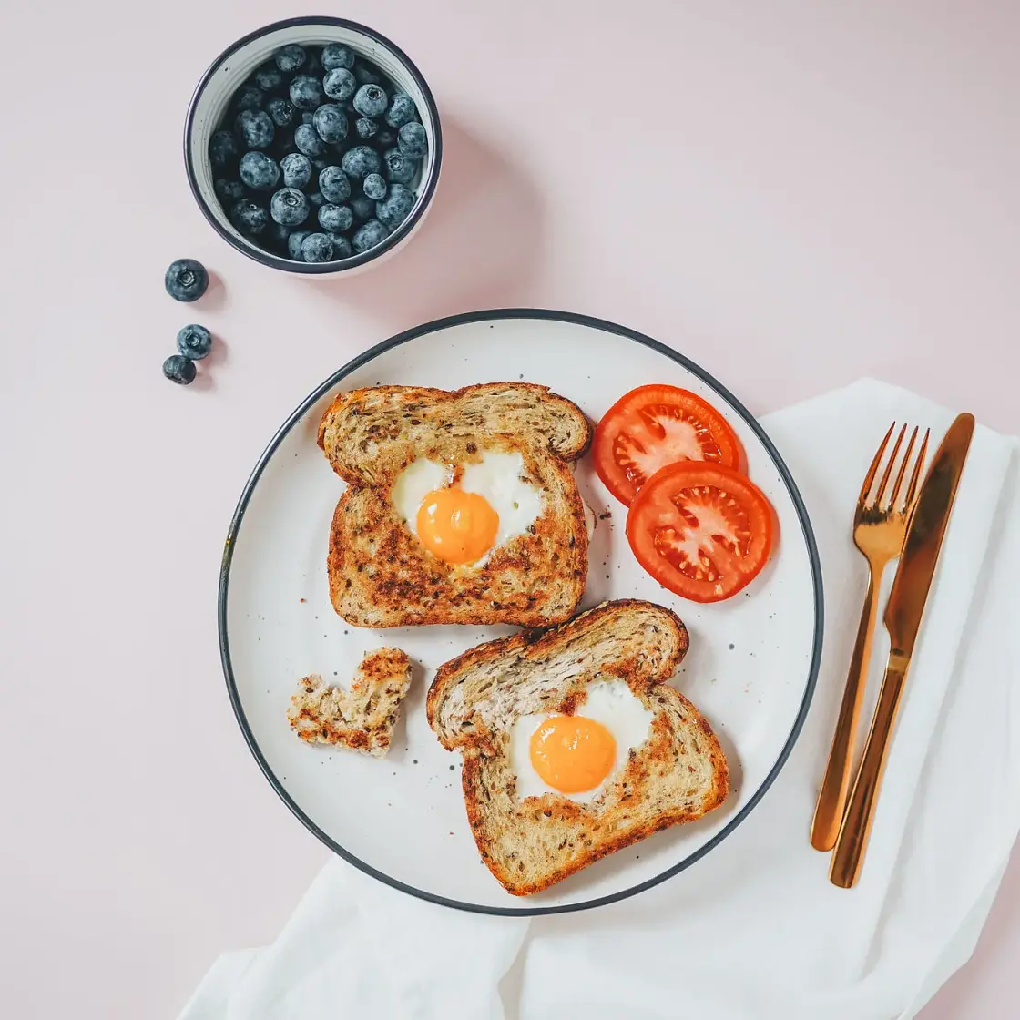 Valentine's Egg-in-a-Hole