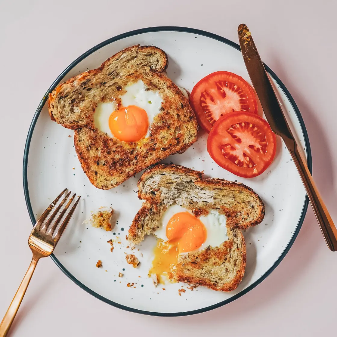 Valentine's Egg-in-a-Hole