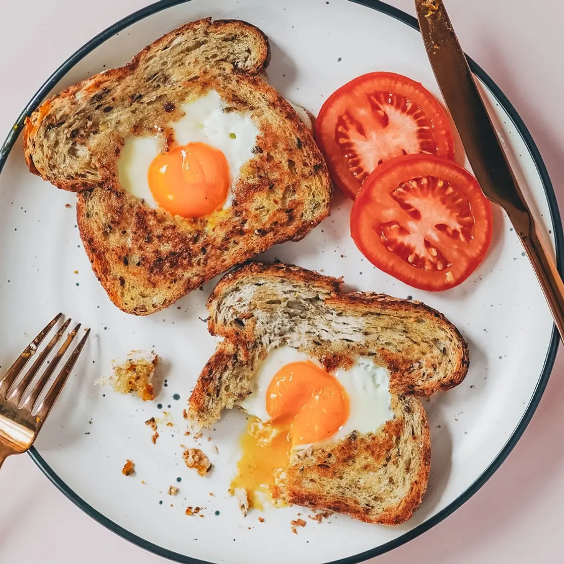 Valentine's Egg-in-a-Hole