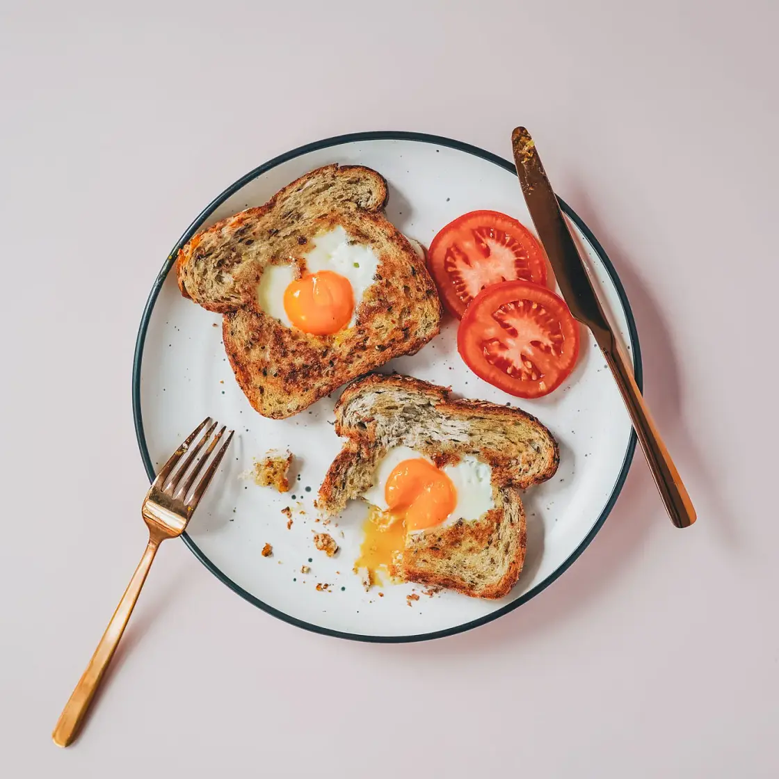 Valentine's Egg-in-a-Hole