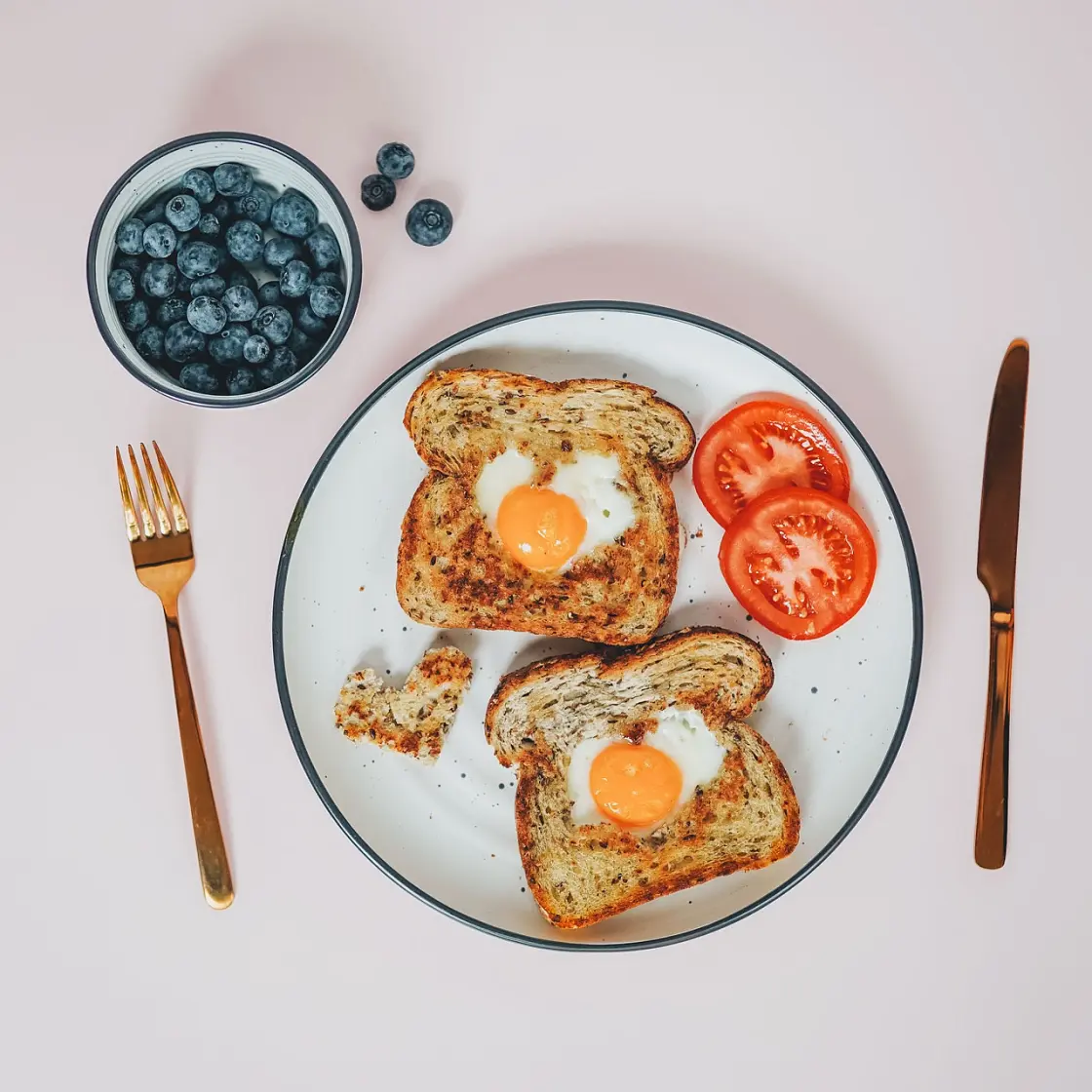 Valentine's Egg-in-a-Hole