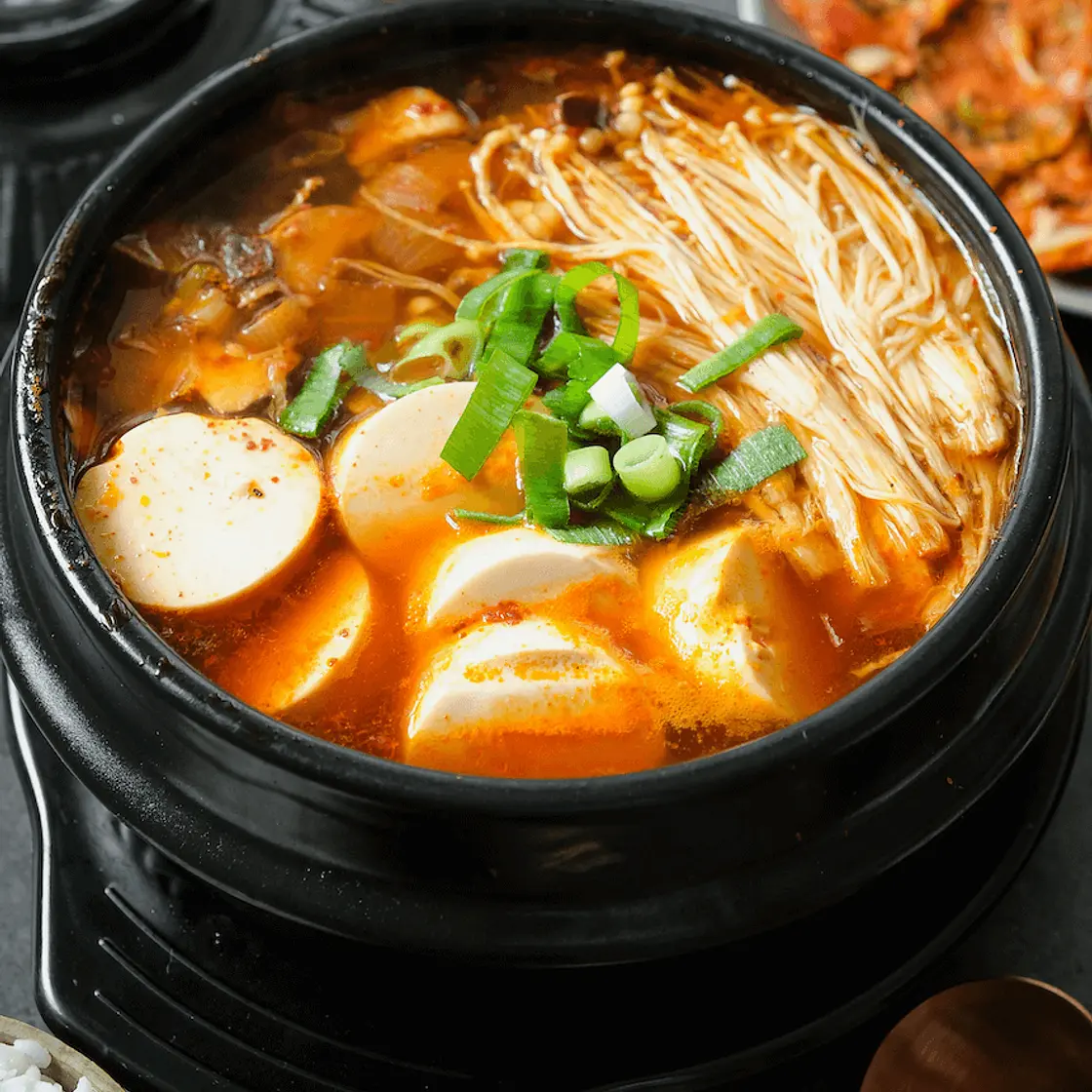 Vegan Sundubu Jjigae 순두부찌개 (Korean Soft Tofu Stew)