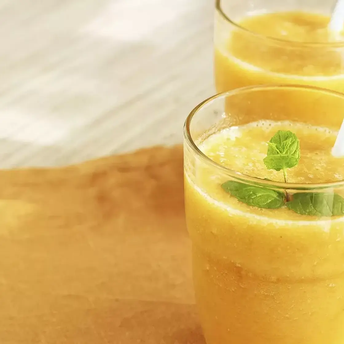 Milk shake orange et céréales du matin