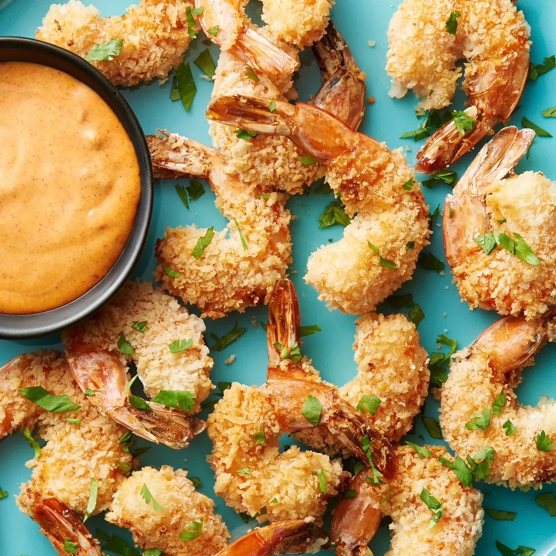 Air Fryer Asian Shrimp with Yum Yum Sauce