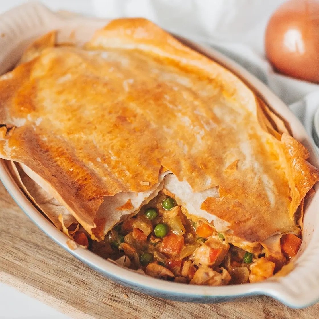 Curried Salmon Pot Pie