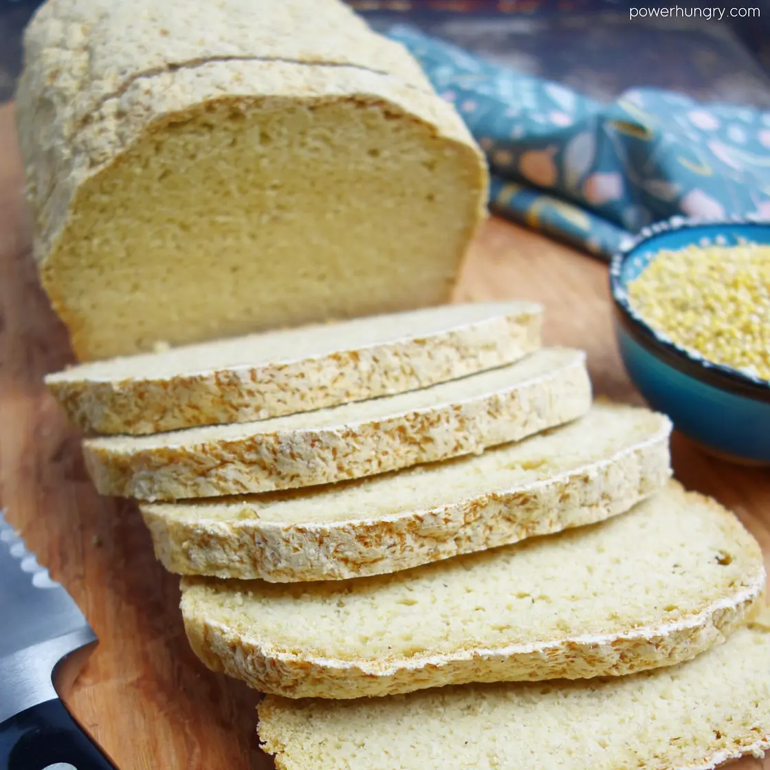 100% Millet Sandwich Bread {vegan, gluten-free, no yeast}