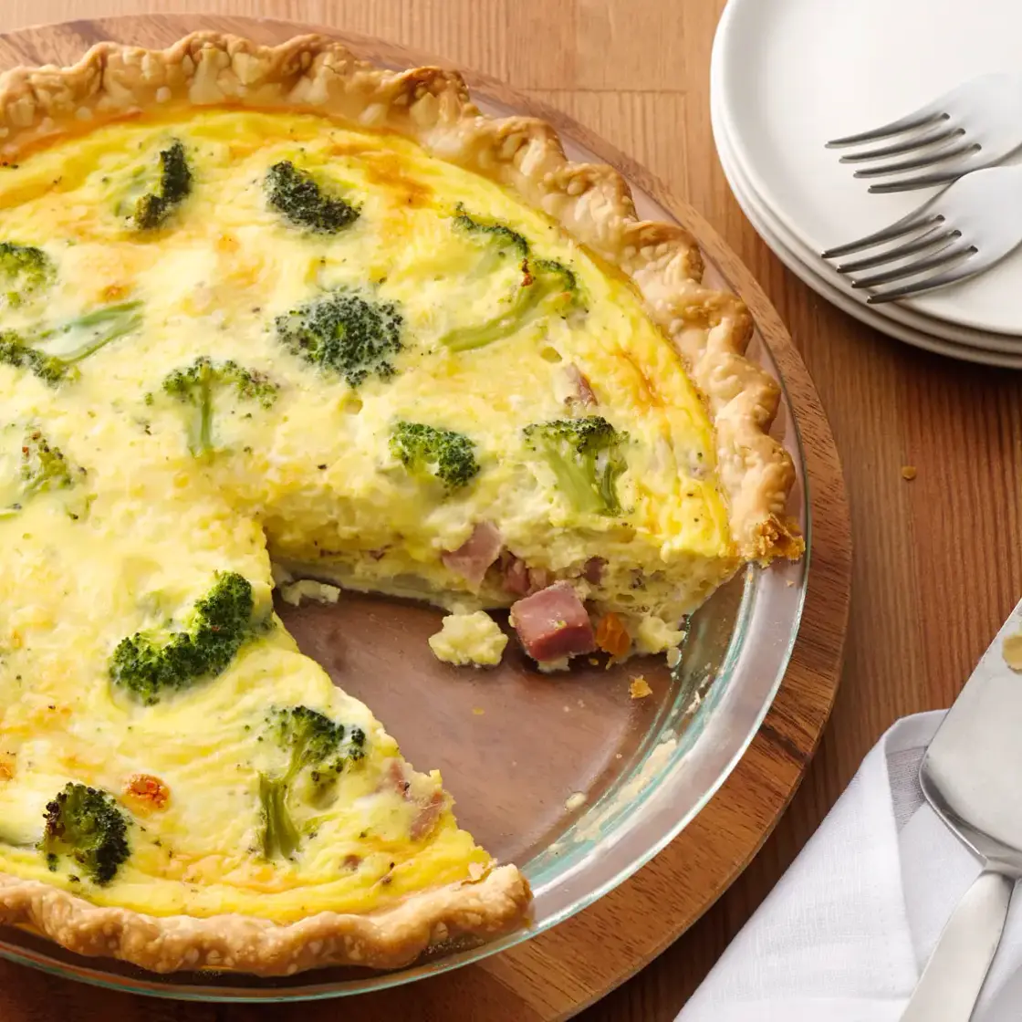 Ham and Broccoli Quiche
