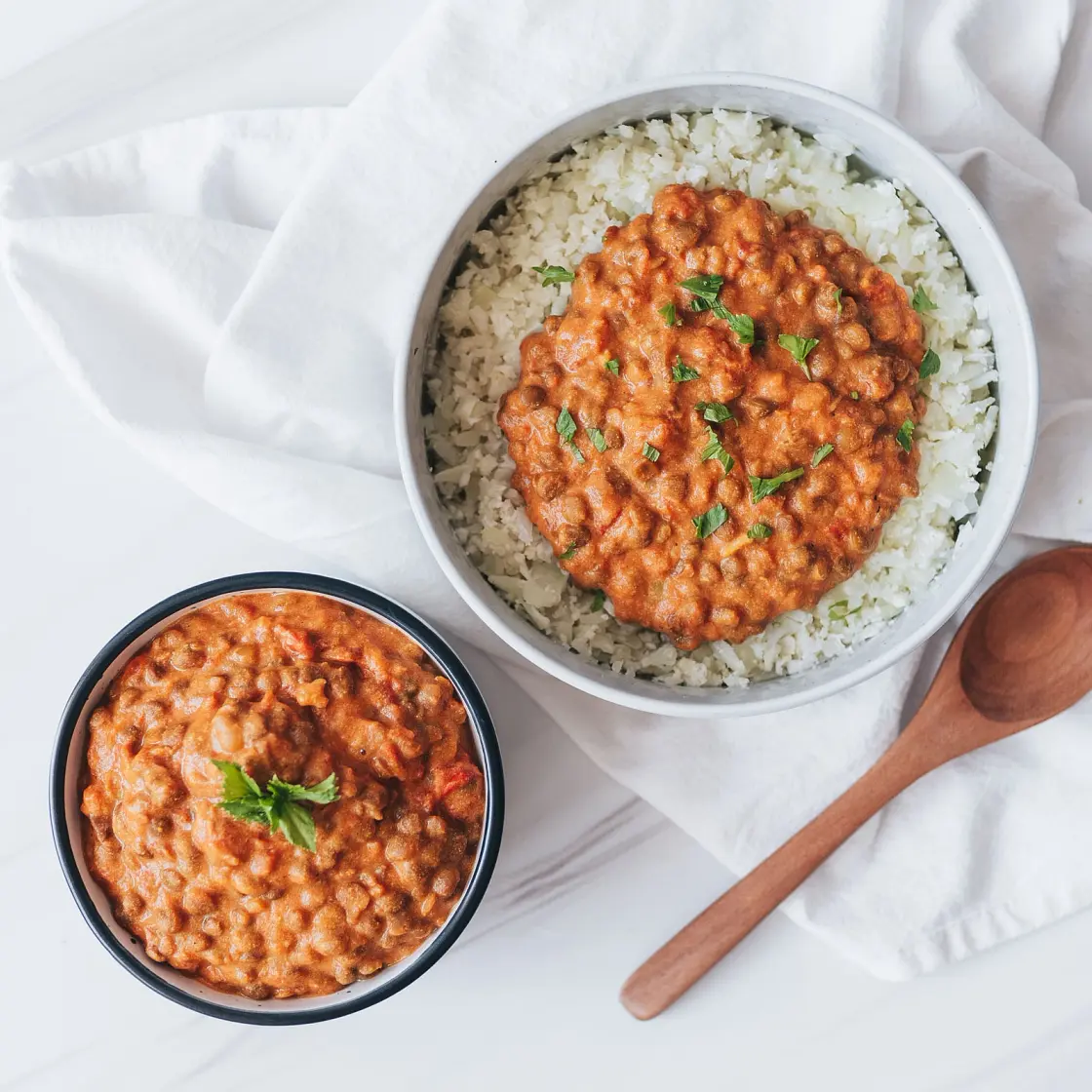 5-Ingredient Creamy Tomato Lentil Curry