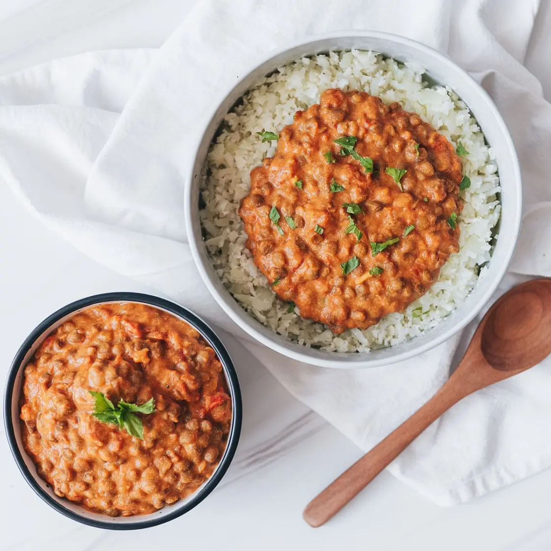 5-Ingredient Creamy Tomato Lentil Curry