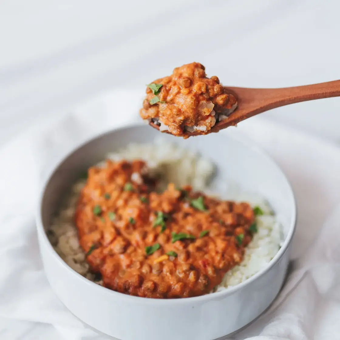 5-Ingredient Creamy Tomato Lentil Curry
