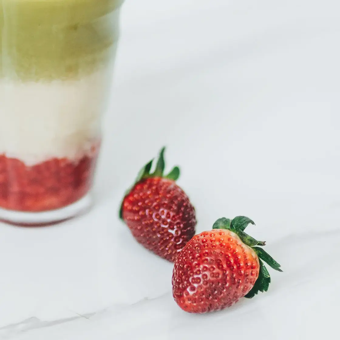 Strawberry Matcha Latte