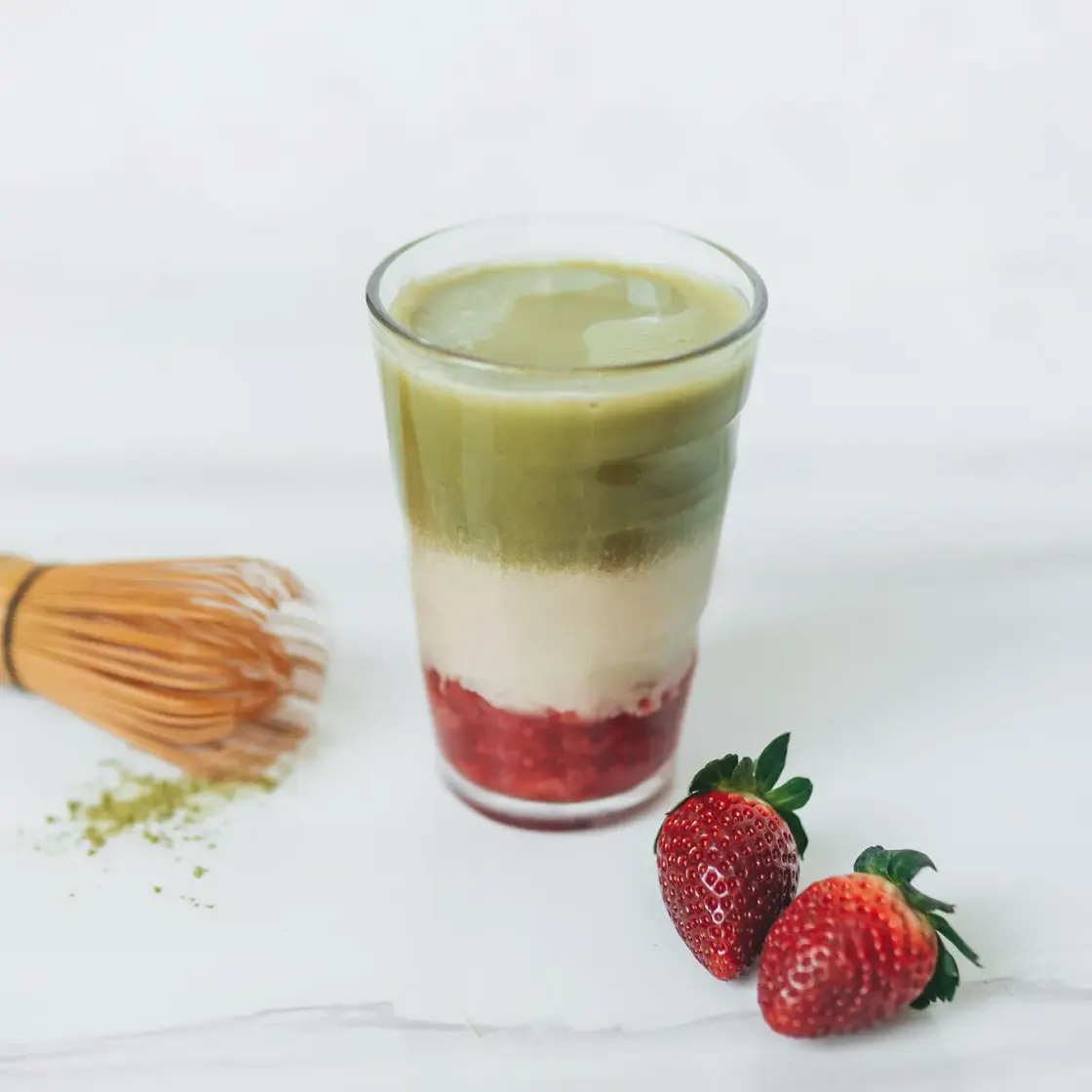 Strawberry Matcha Latte