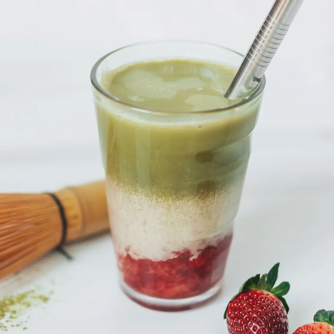 Strawberry Matcha Latte
