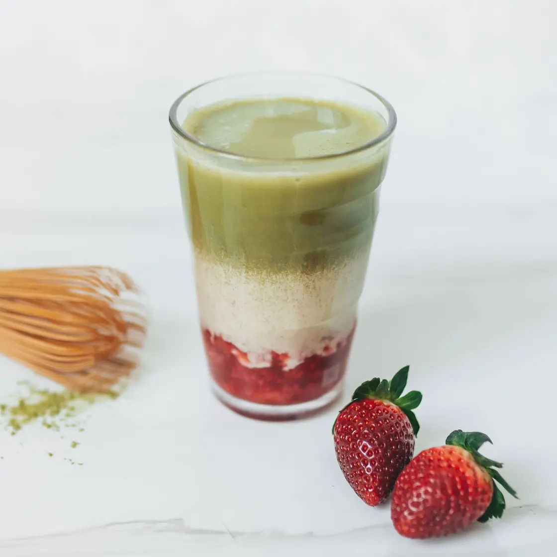 Strawberry Matcha Latte