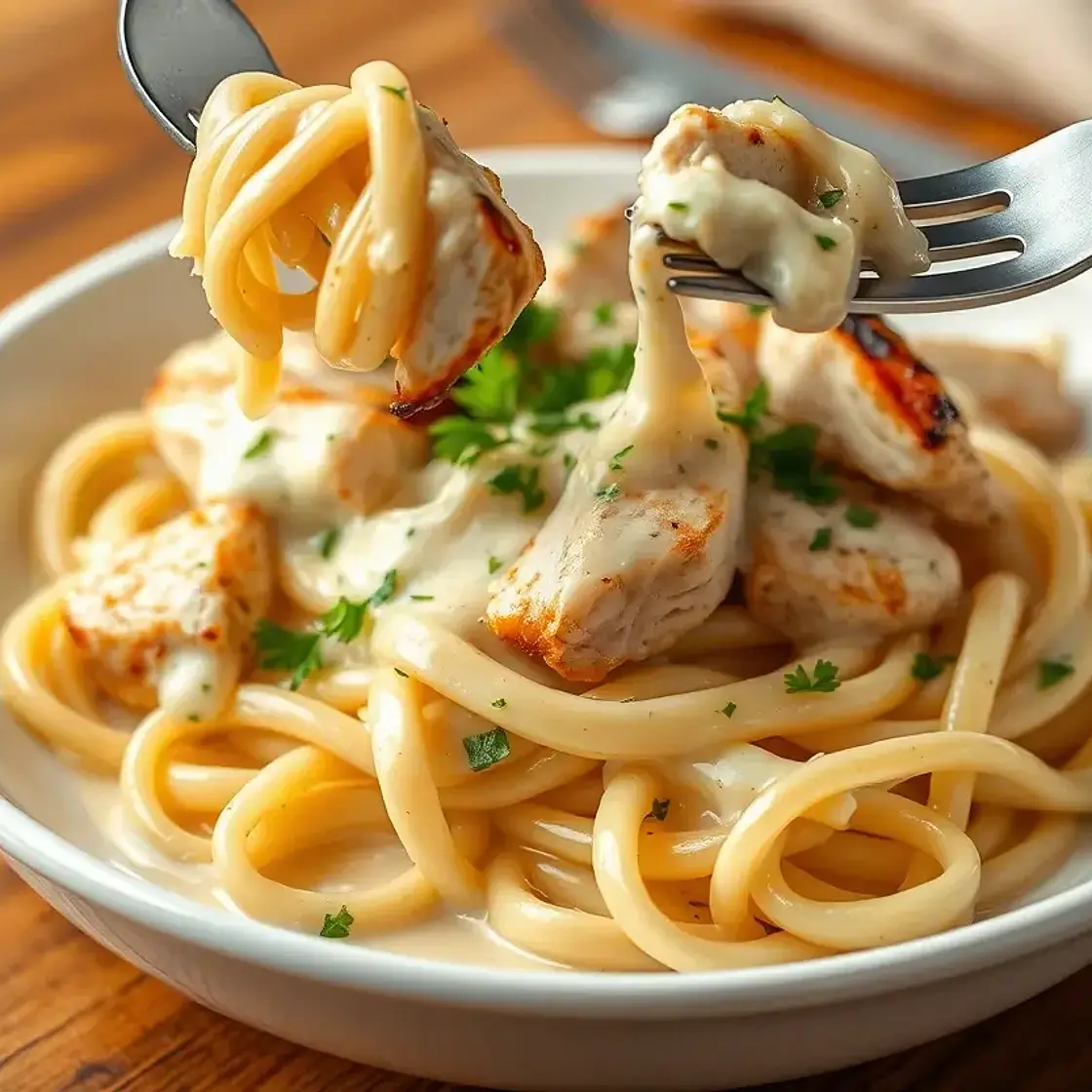 cheesy Justalittlebite Chicken Alfredo