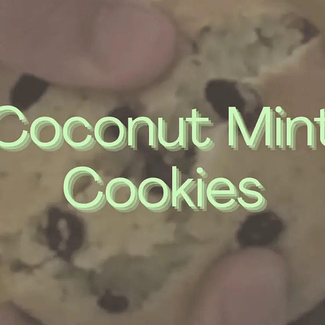 Coconut Mint Cookies