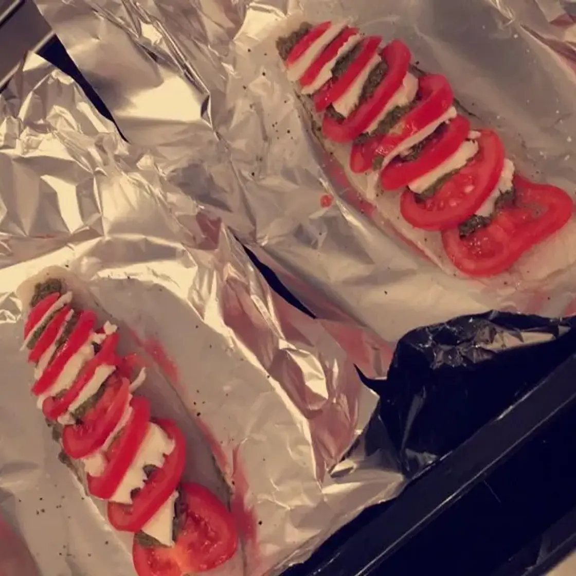 Papillote de poisson aux saveurs italiennes