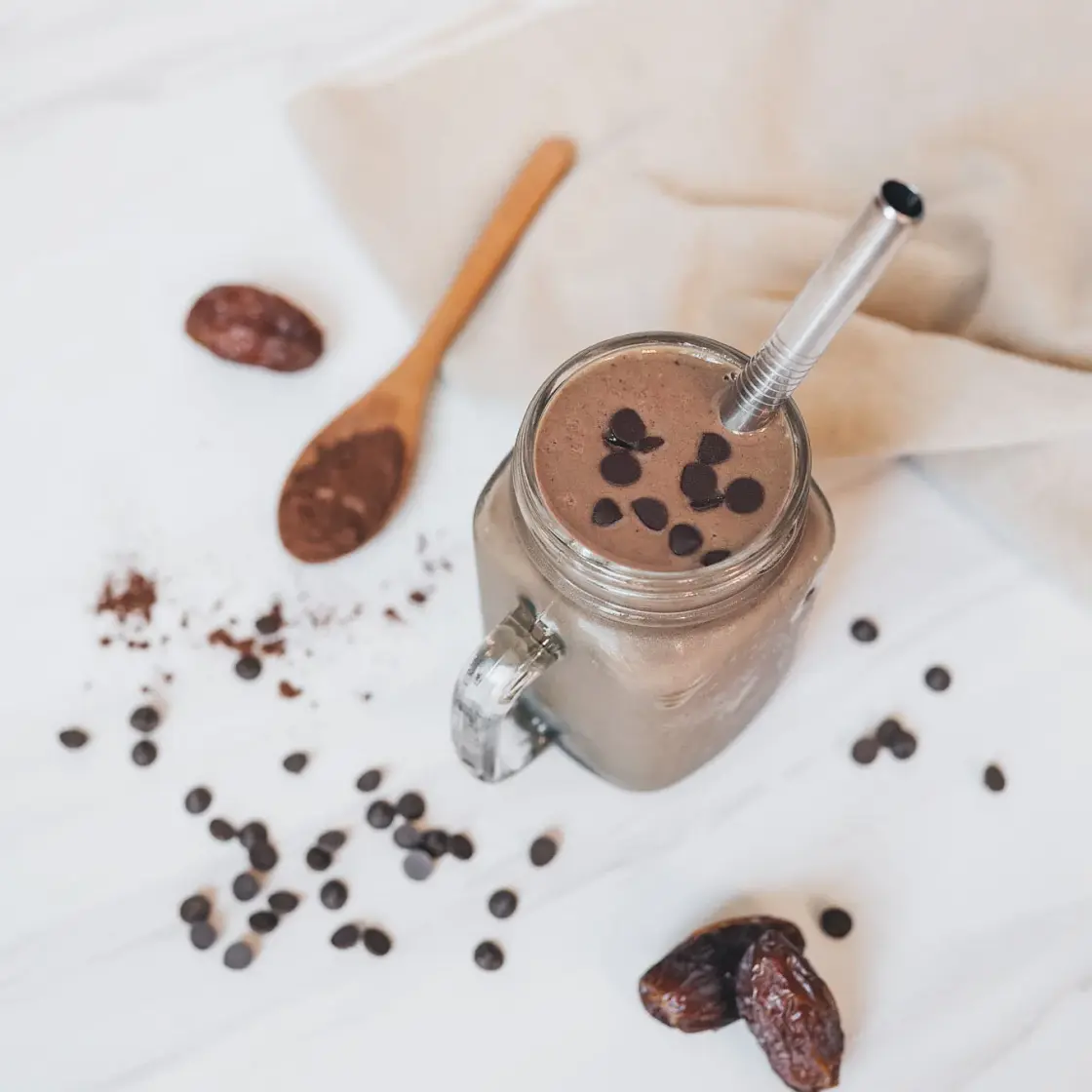 Banana-Free Chocolate Protein Smoothie