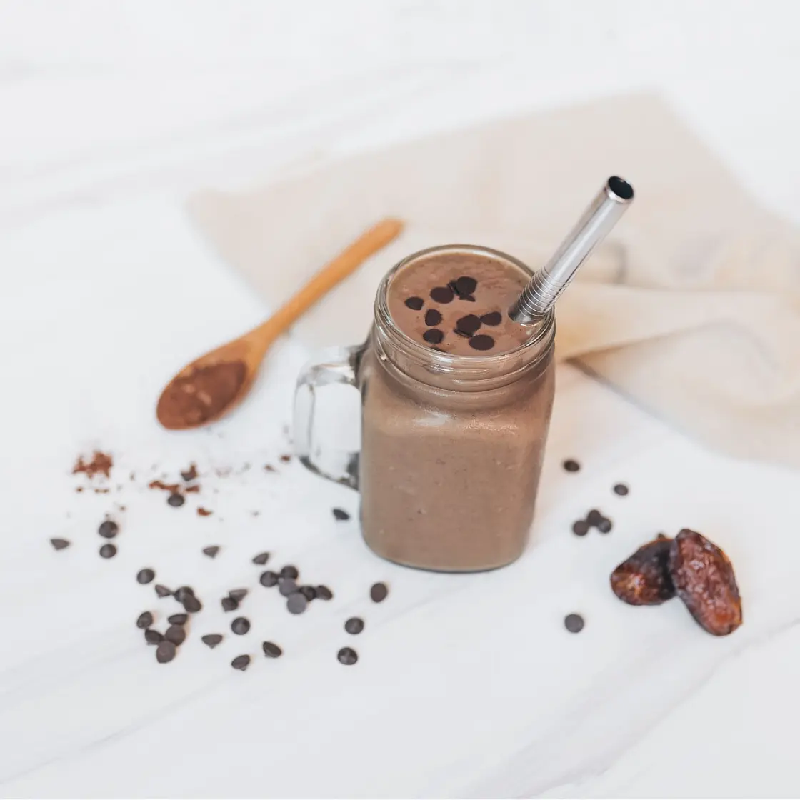 Banana-Free Chocolate Protein Smoothie