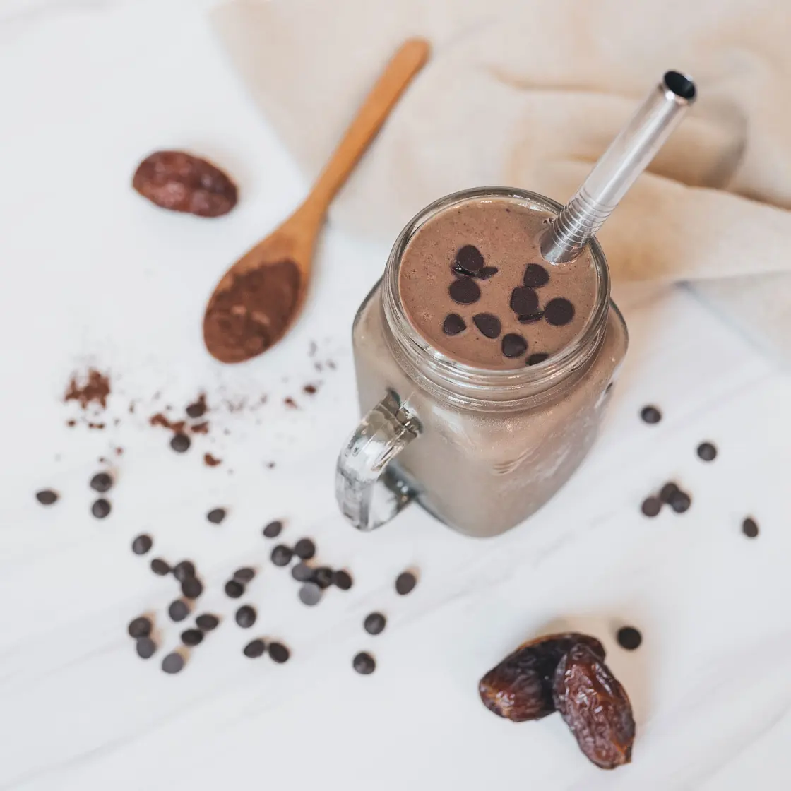 Banana-Free Chocolate Protein Smoothie