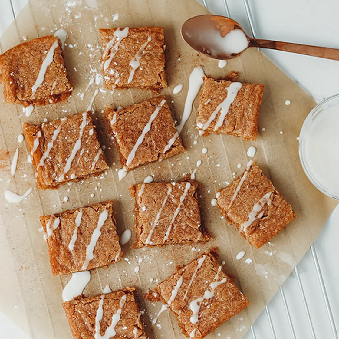 Vegan Caramel Chai Blondies