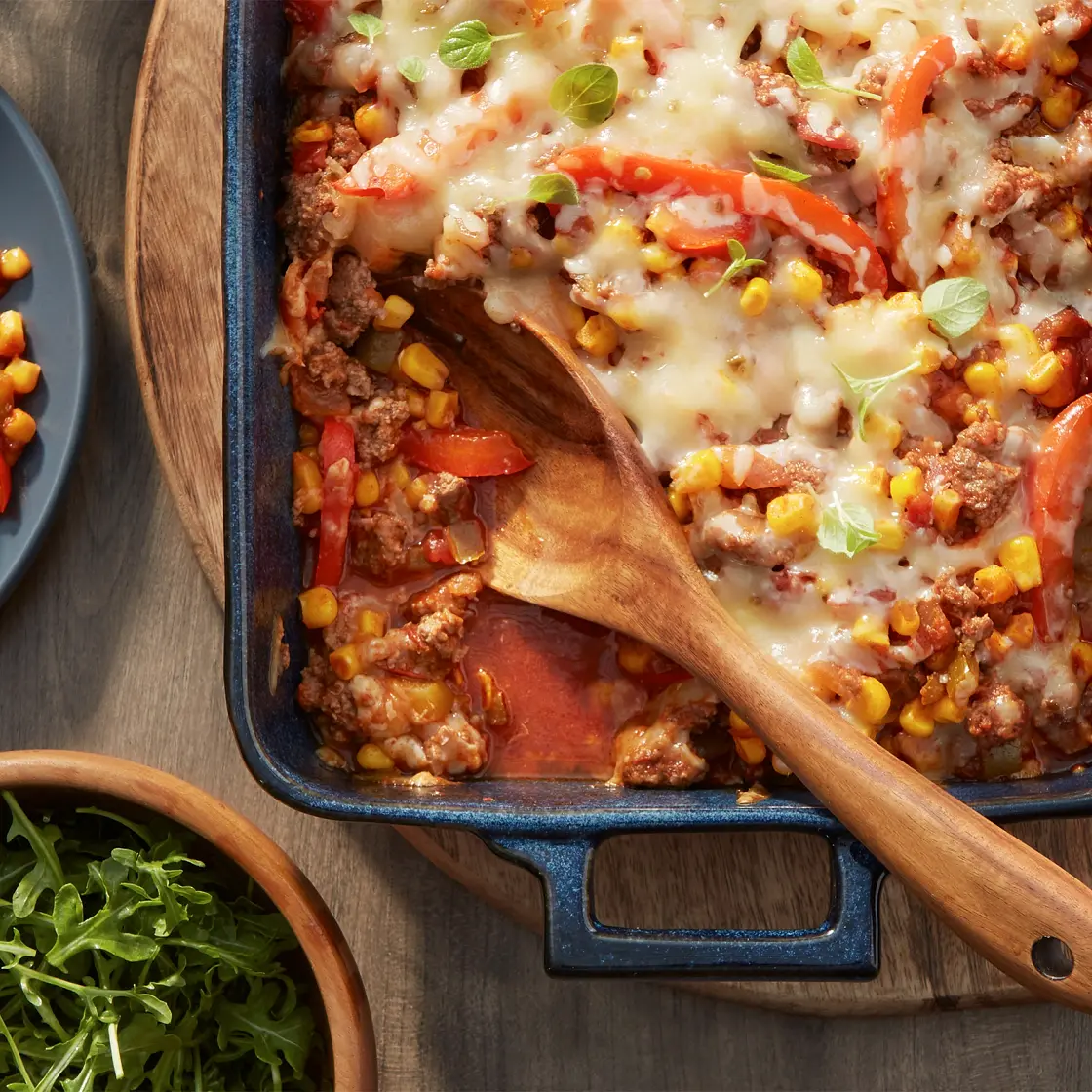 Beef Tortilla Taco Casserole