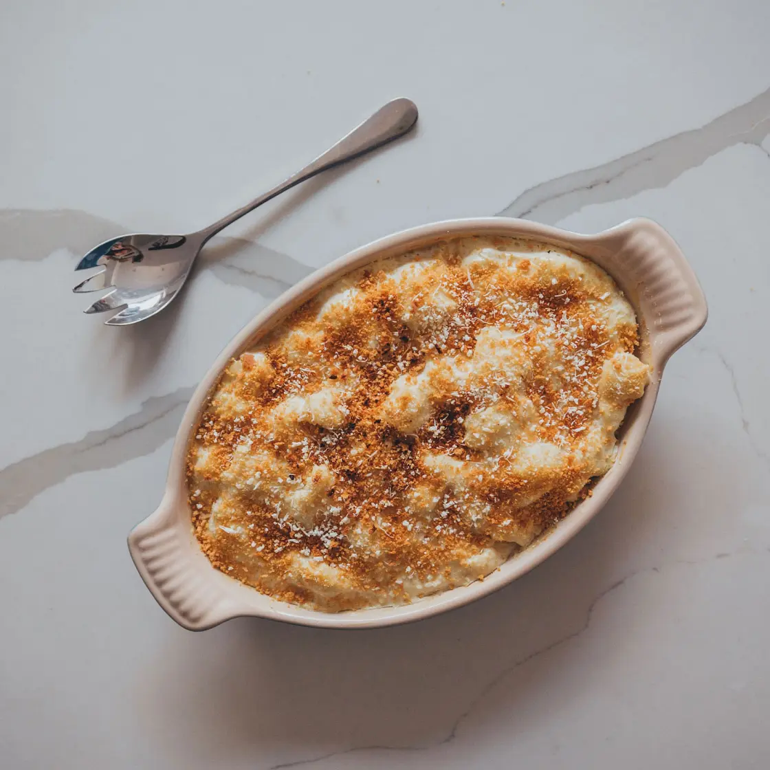 Vegan Cauliflower Cheese Bake