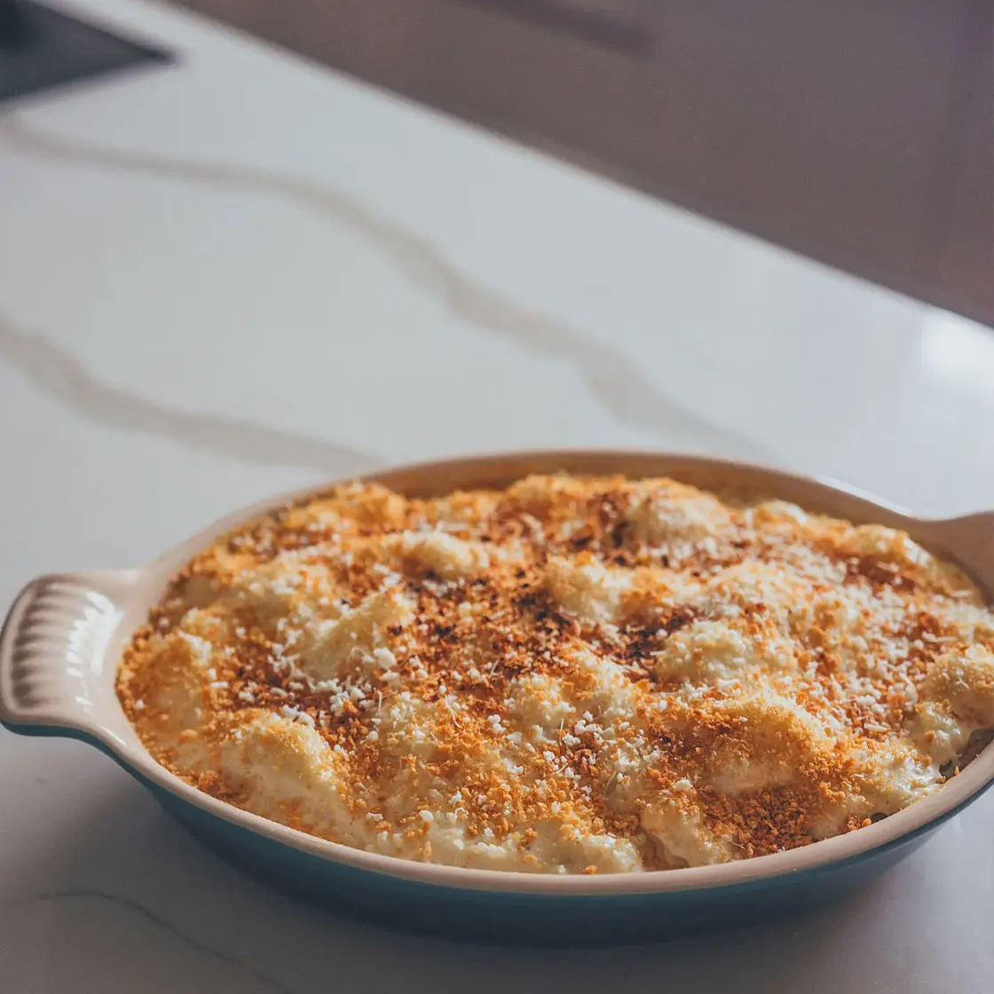 Vegan Cauliflower Cheese Bake