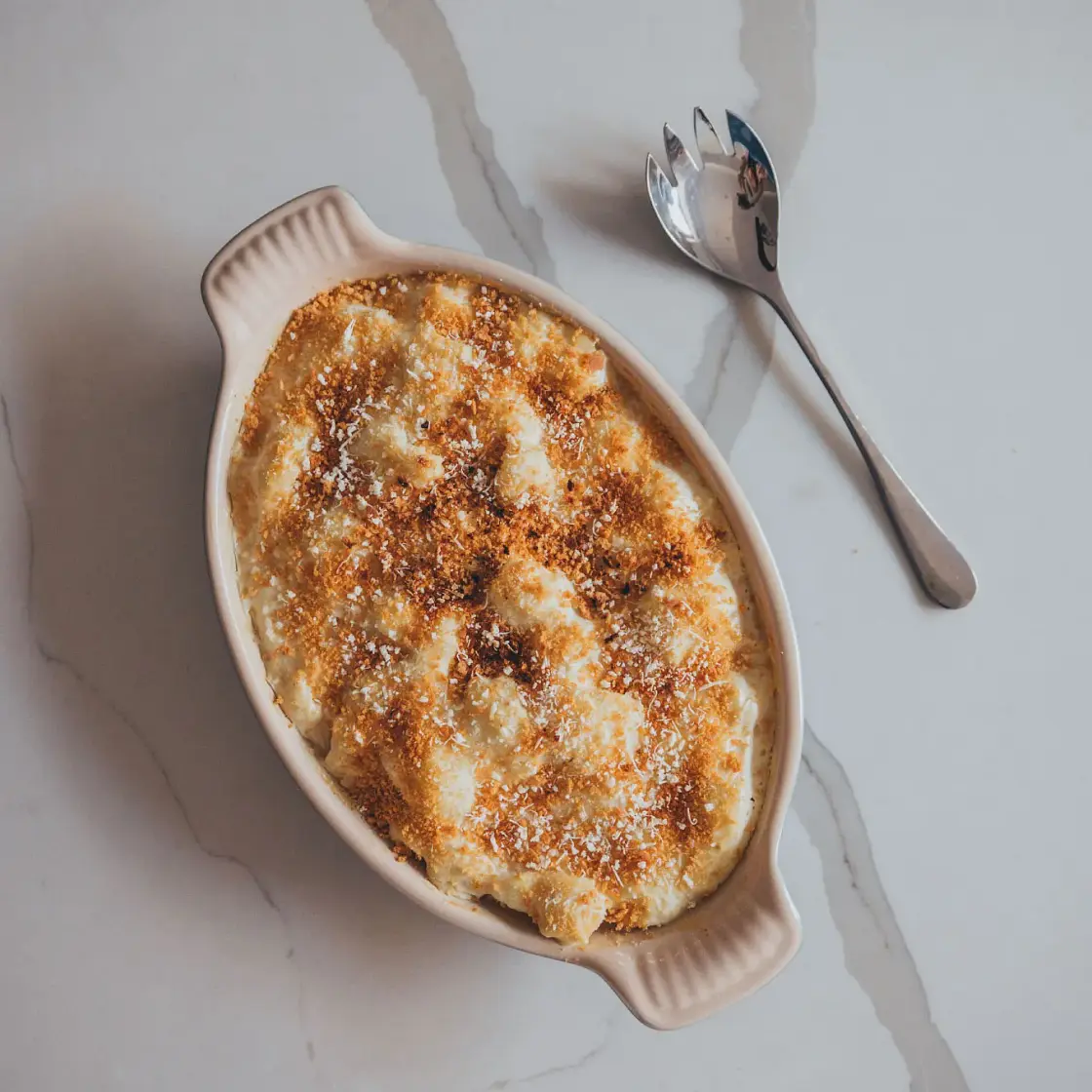 Vegan Cauliflower Cheese Bake