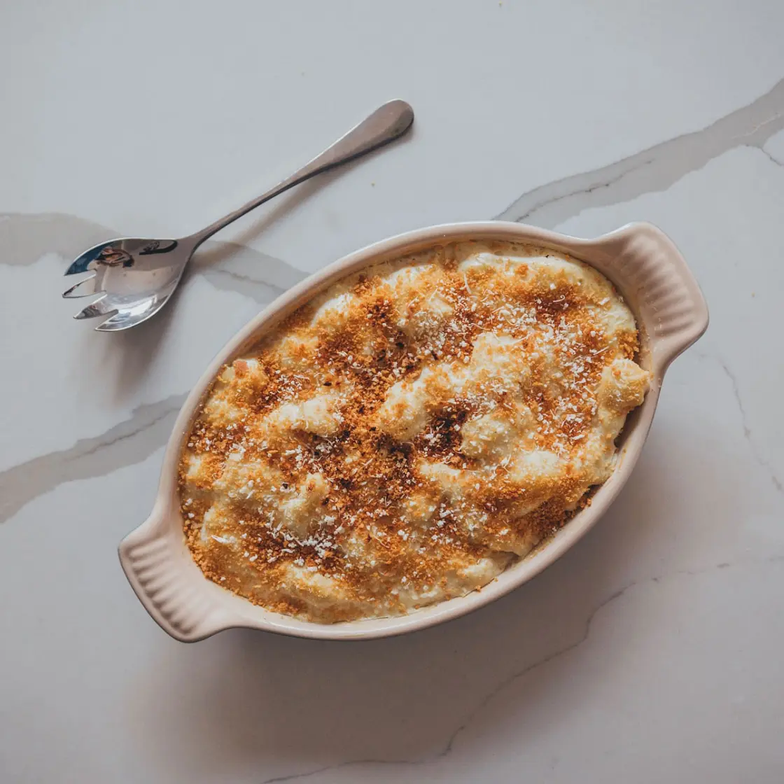 Vegan Cauliflower Cheese Bake