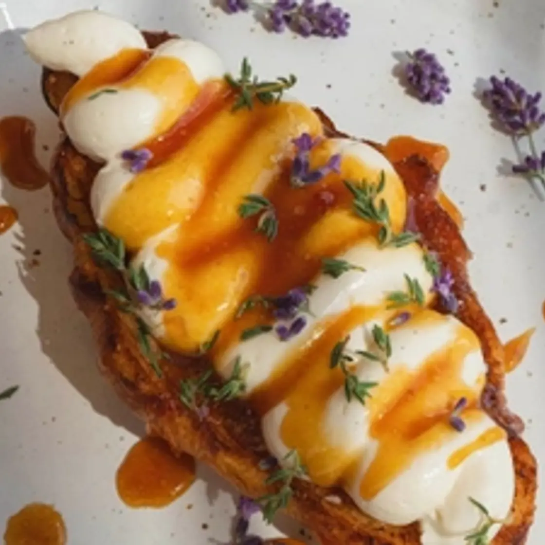 Whipped Ricotta with Honey Croissants