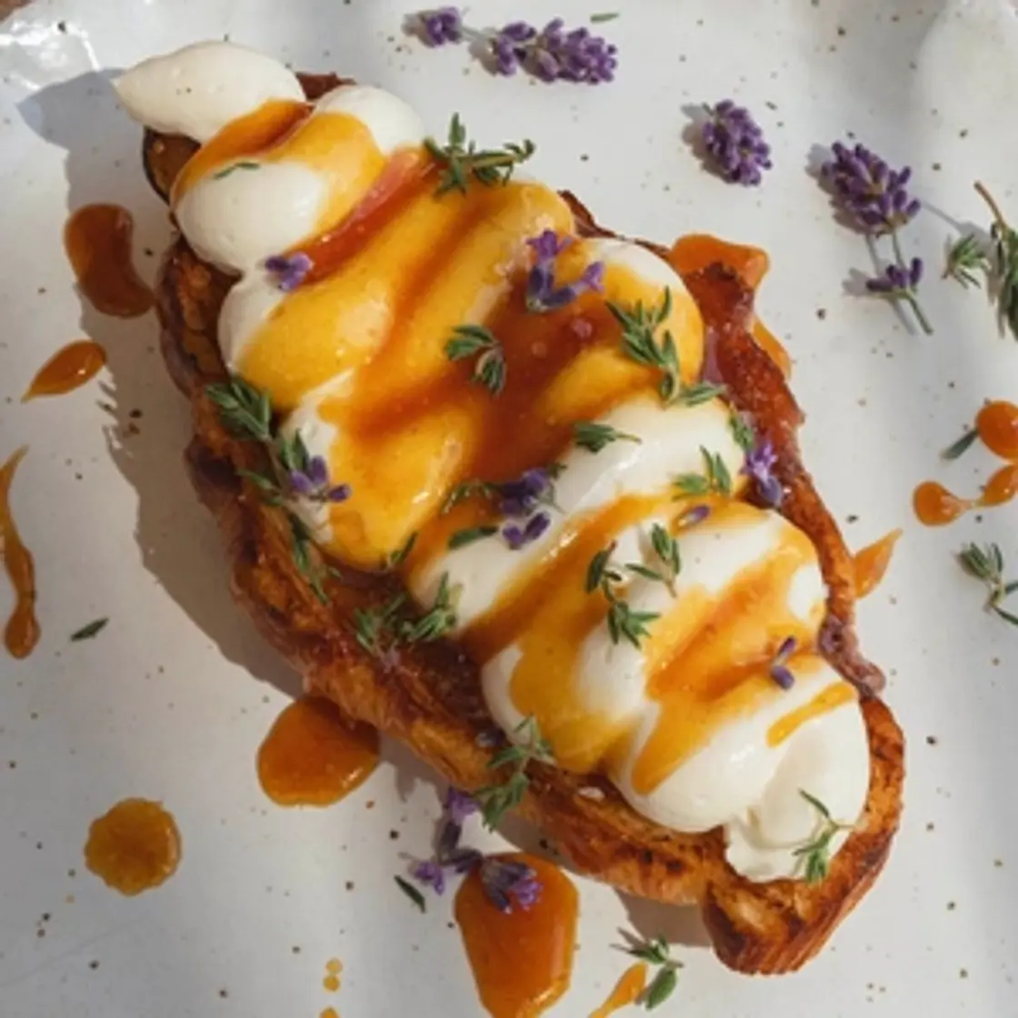 Whipped Ricotta with Honey Croissants
