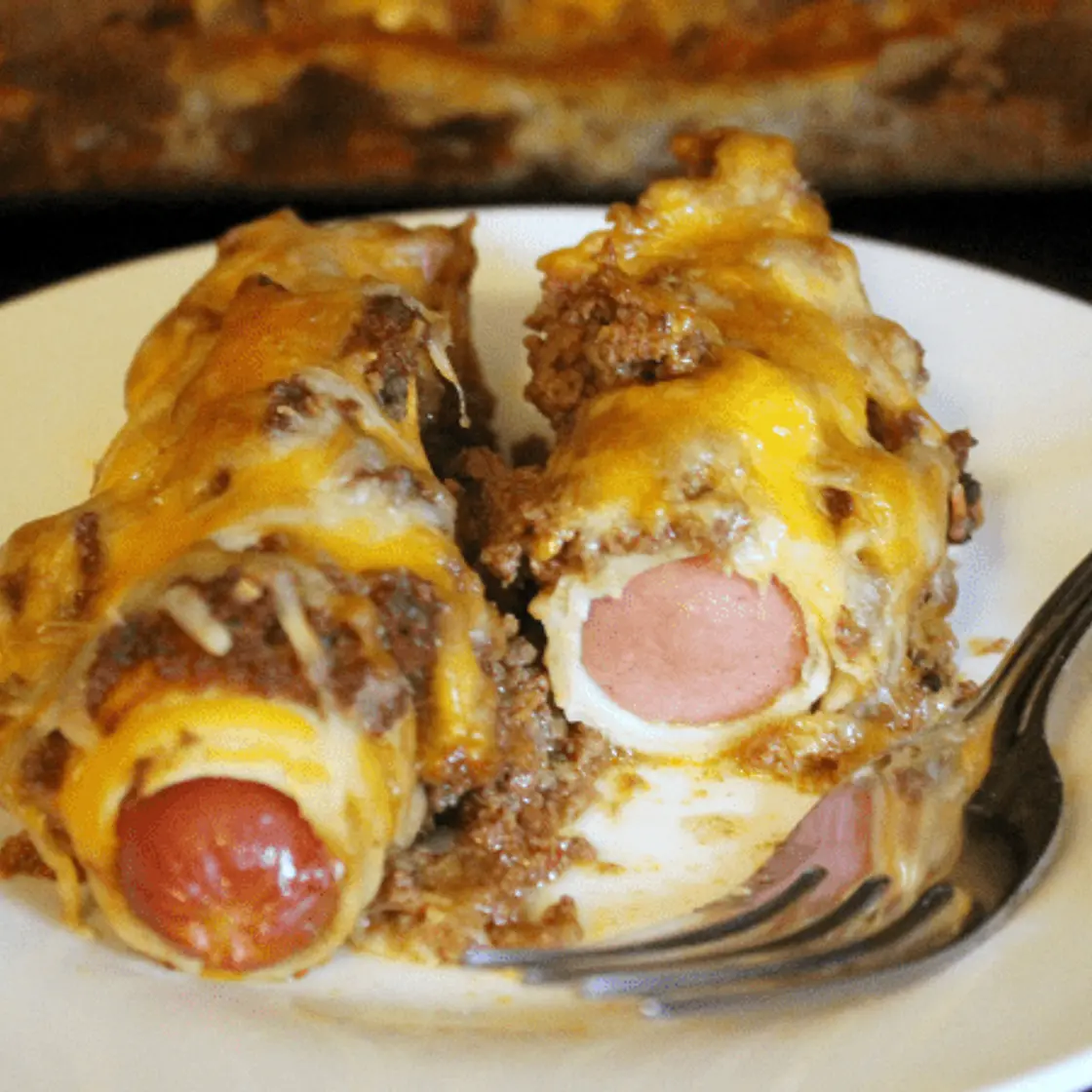 Chili Dog Bake