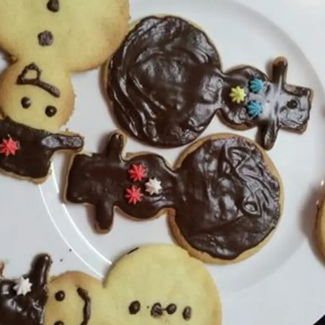 Sablés nappés au chocolat