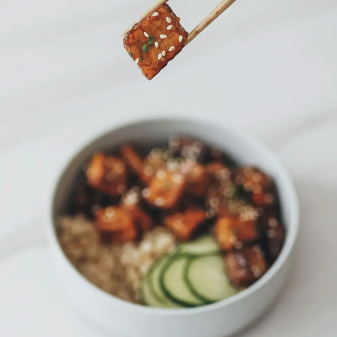 Teriyaki Tofu Rice Bowl
