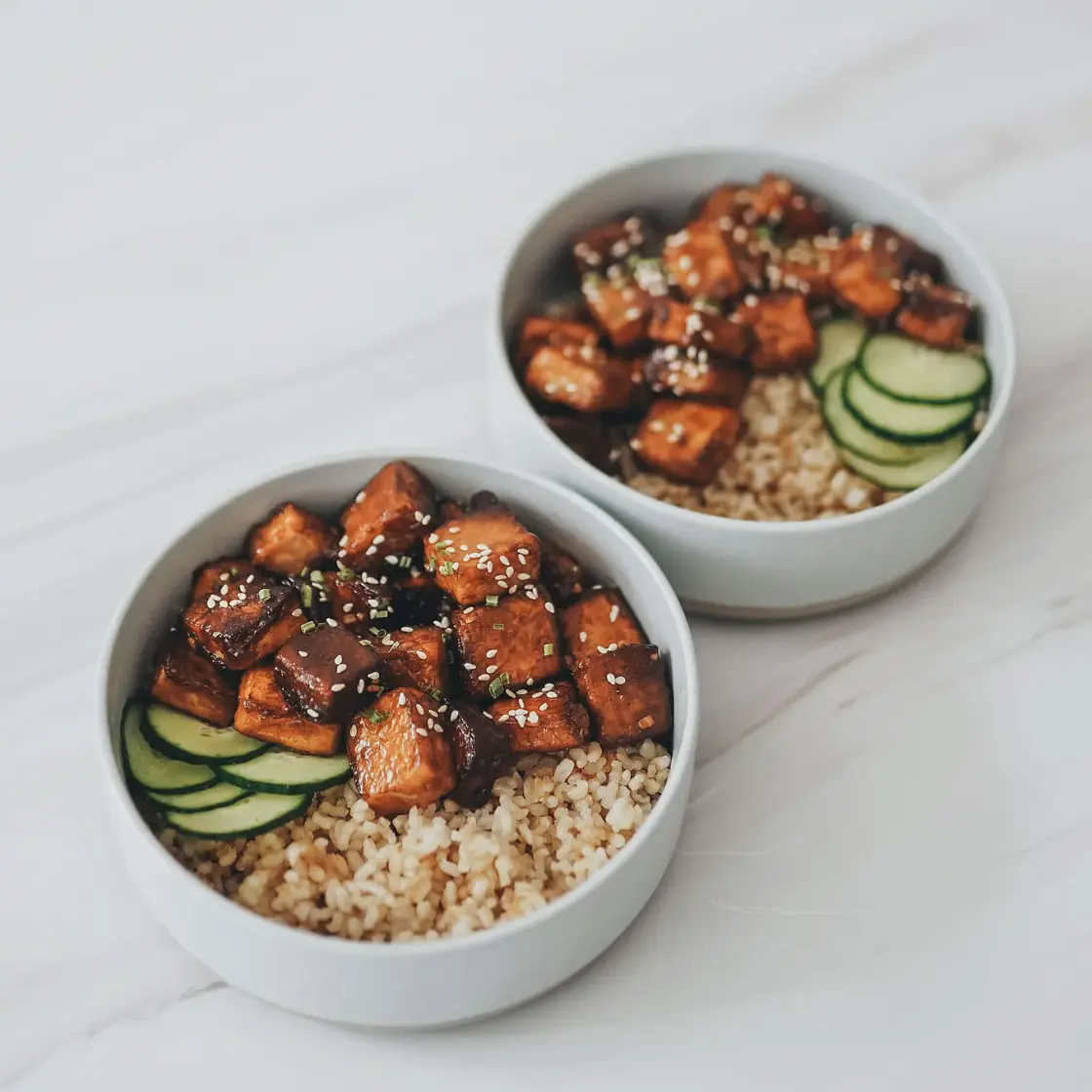 Teriyaki Tofu Rice Bowl