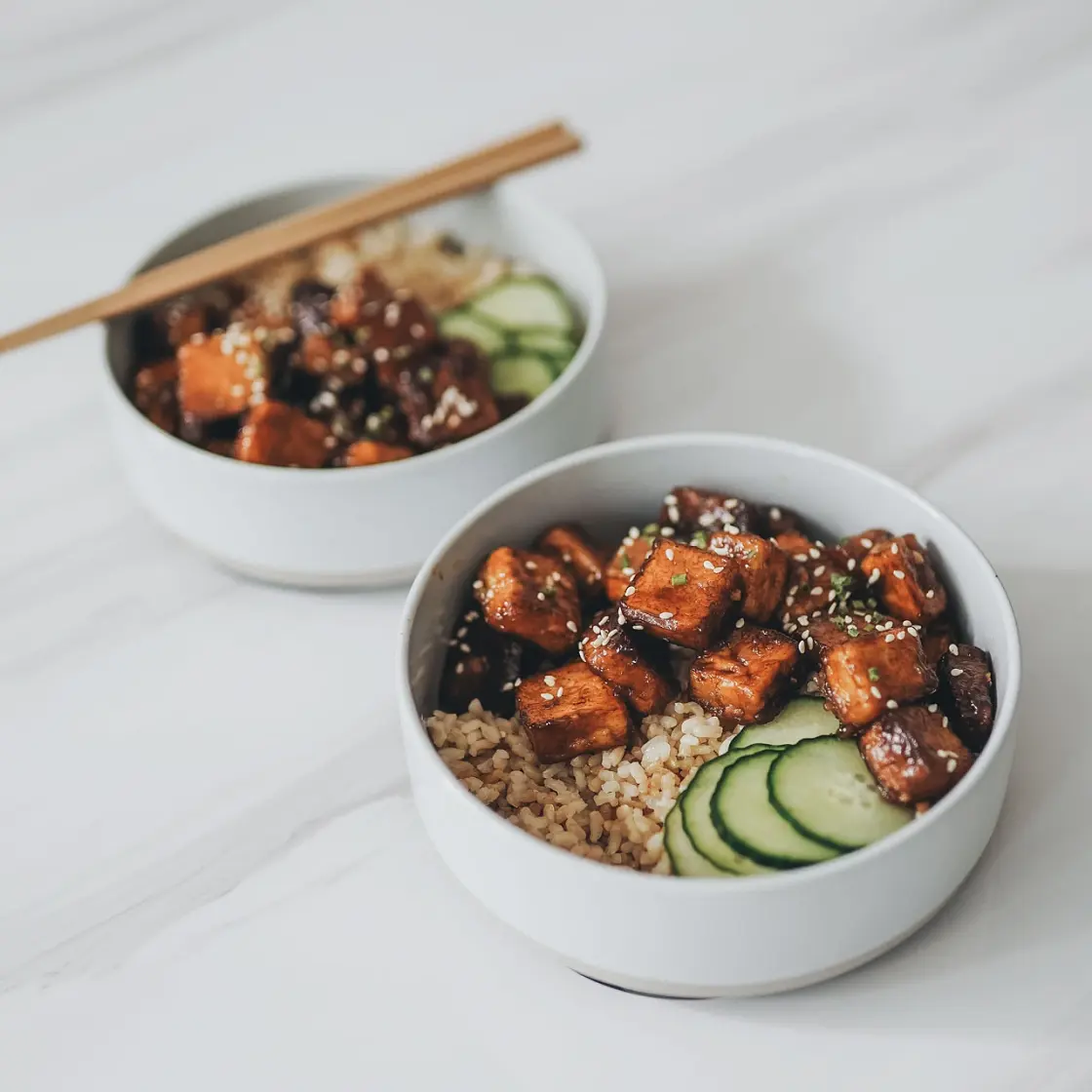 Teriyaki Tofu Rice Bowl