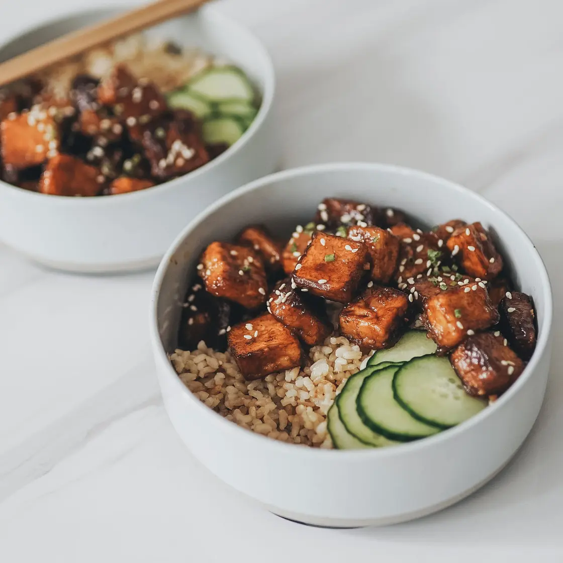 Teriyaki Tofu Rice Bowl