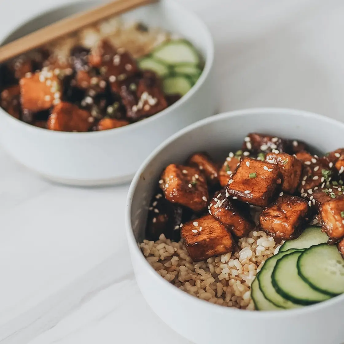 Teriyaki Tofu Rice Bowl